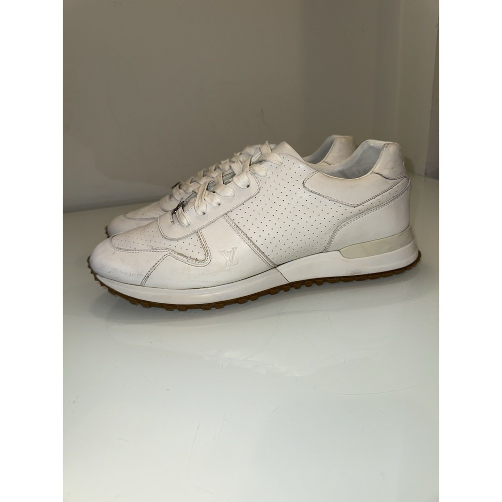 Louis Vuitton Men's White Leather Run Away Sneakers US size 8 (UK 7.5) - Picture 4 of 12